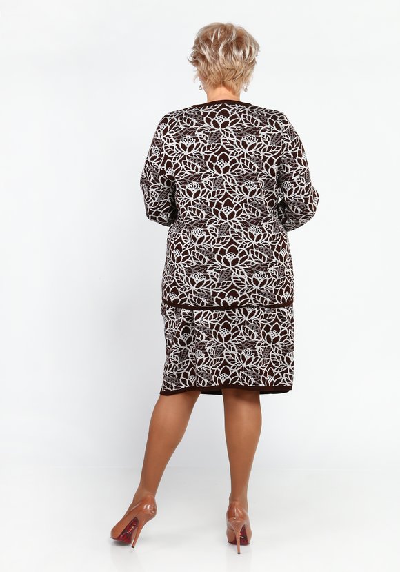 Юбка трикотажная с принтом шир.  580, рис. 4