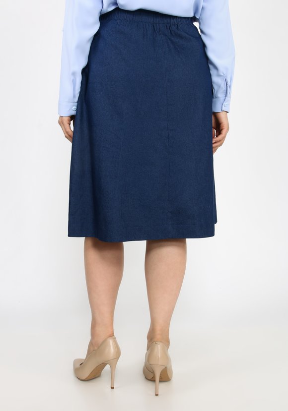 Юбка джинсовая с карманами шир.  580, рис. 11