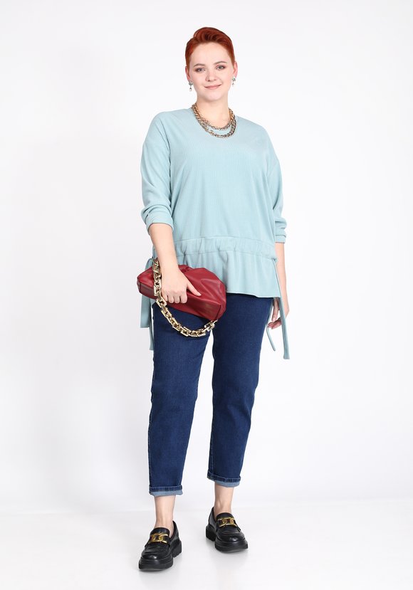 Туника с завязками по бокам шир.  580, рис. 1