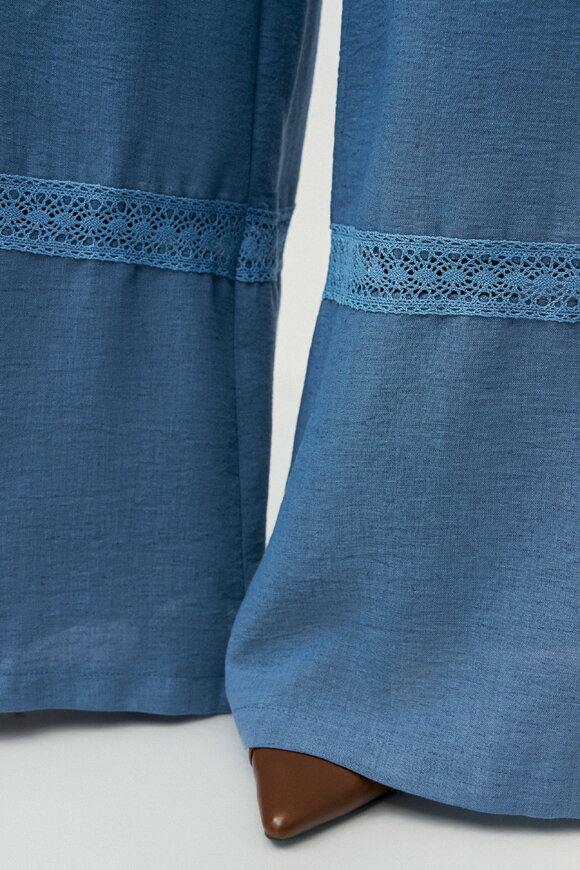 Брюки с вставками кружева Светлана шир.  580, рис. 5