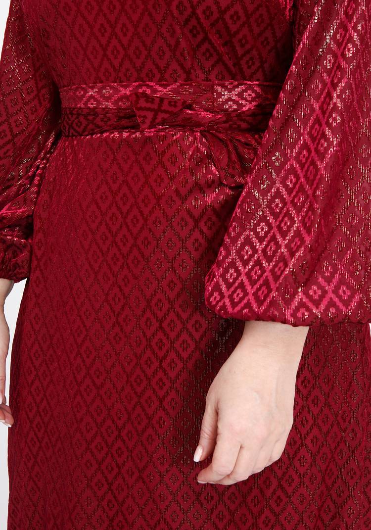 Платье с бархатным рисунком и люрексом шир.  750, рис. 5