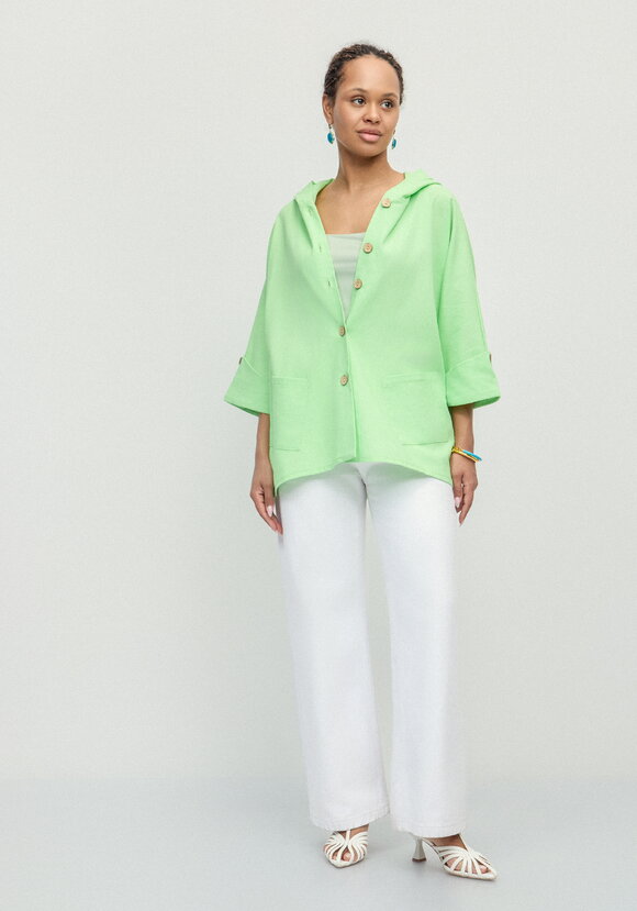 Блуза льняная с рукавами кимоно шир.  580, рис. 25