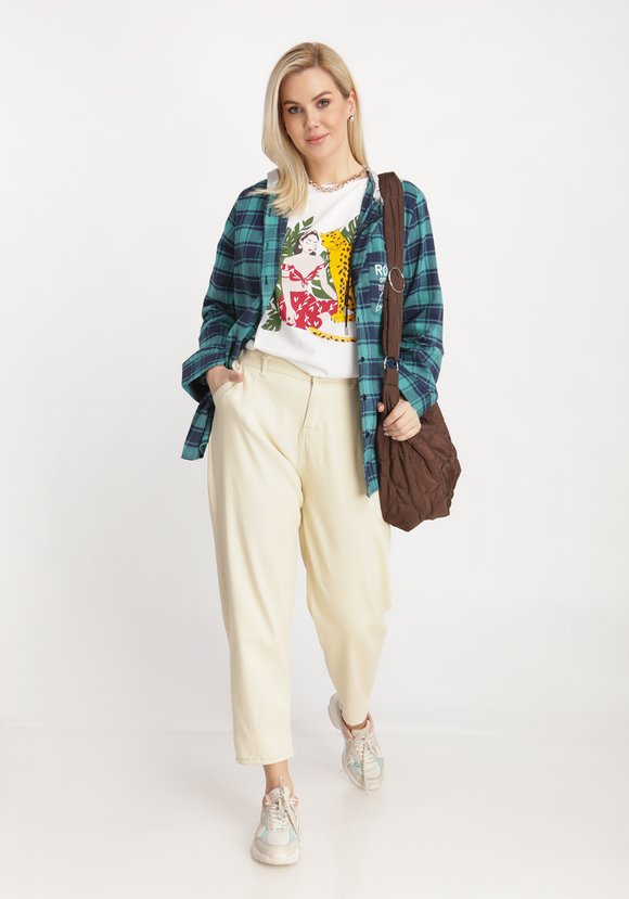 Рубашка в клетку Сюзанна шир.  580, рис. 3