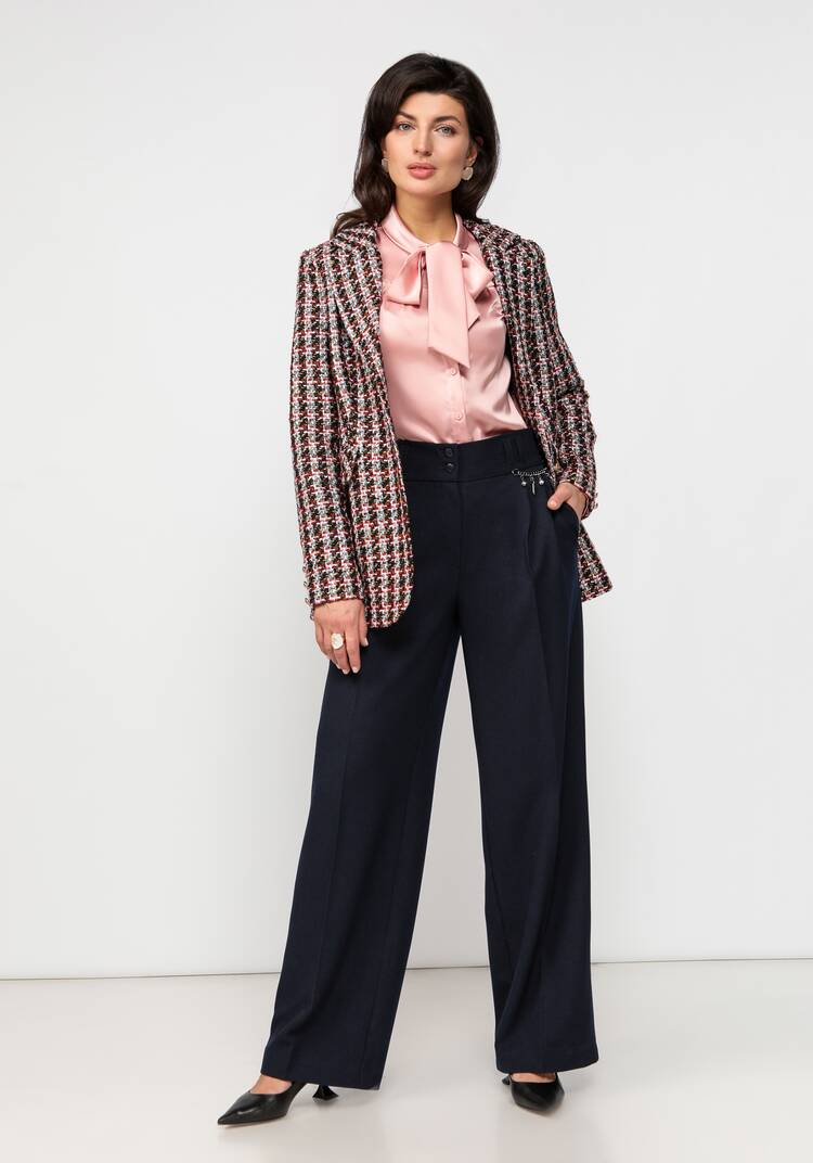 Брюки со стрелками и декором шир.  750, рис. 15