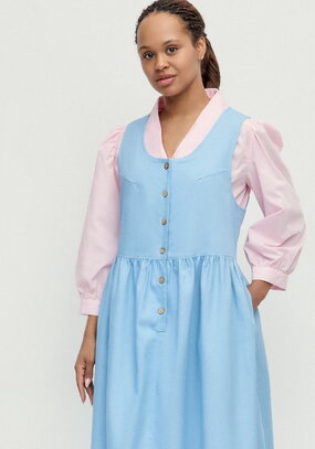 Сарафан оверсайз с отрезной линией талии