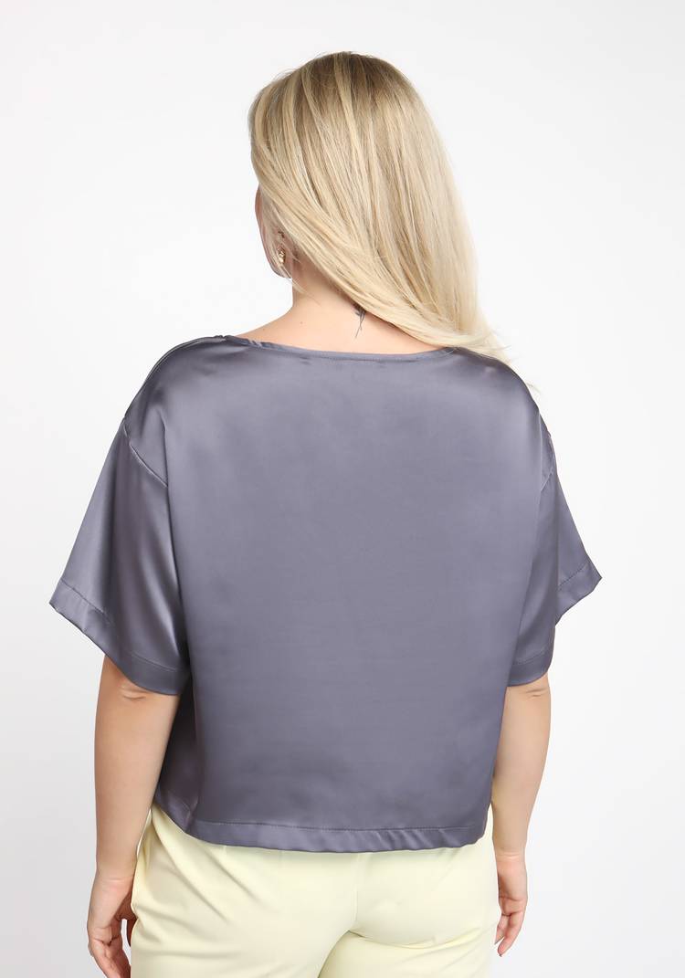 Блуза комфортного свободного кроя шир.  750, рис. 9