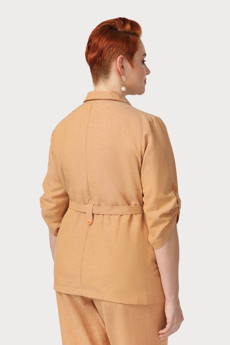 Жакет Сафари с накладными карманами шир.  750, рис. 18