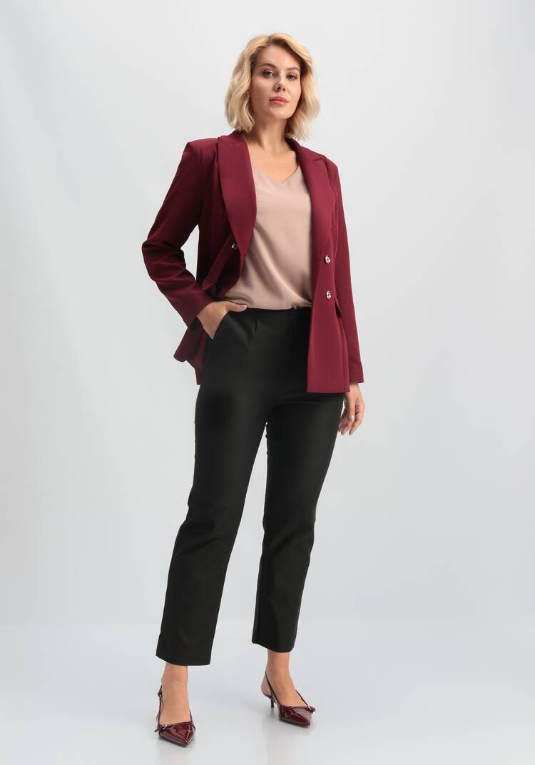 Брюки прямые с поясом на резинке по спинке шир.  750, рис. 8