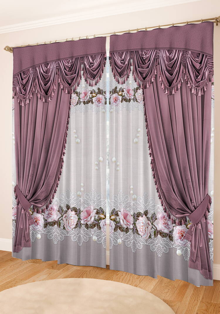 Комплект штор Красота любви шир.  750, рис. 3