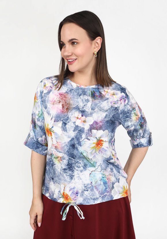 Туника Цветочный свет шир.  580, рис. 9