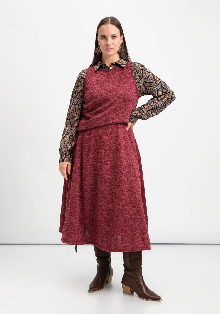 Юбка А-силуэта с кулиской по низу шир.  750, рис. 10