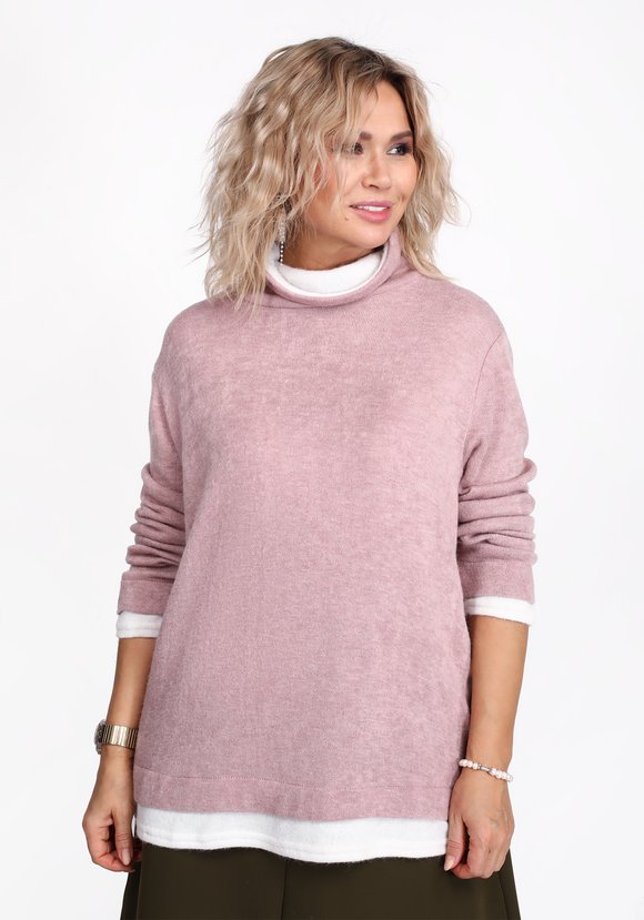 Водолазка комбинированная с длинным рукавом шир.  580, рис. 5