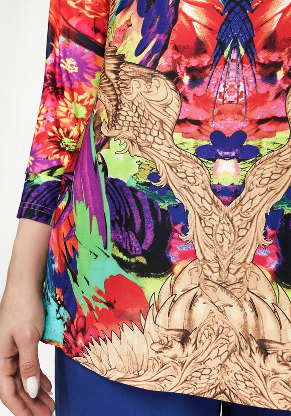 Туника полуприлегающего силуэта шир.  580, рис. 8