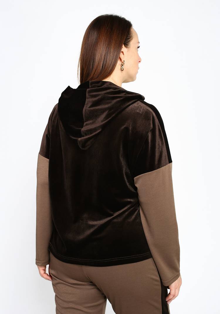 Худи из бархата с капюшоном шир.  750, рис. 6