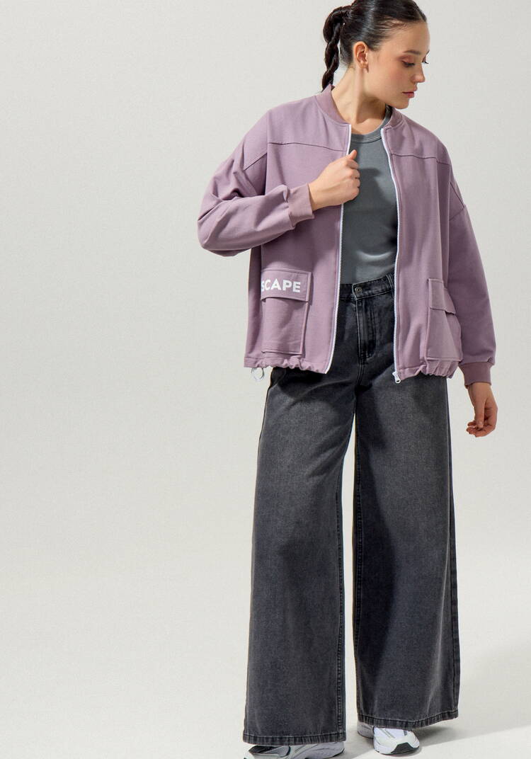 Бомбер с накладными карманами шир.  750, рис. 25