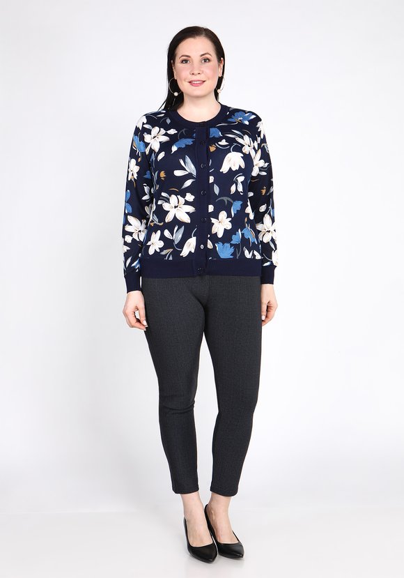 Кардиган Невероятное цветение шир.  580, рис. 1