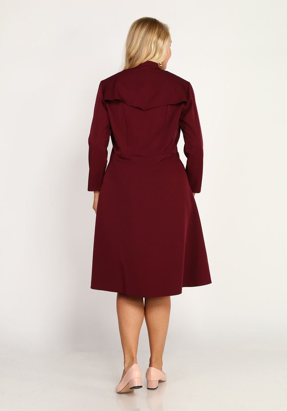 Платье на запах с лацканами шир.  580, рис. 2