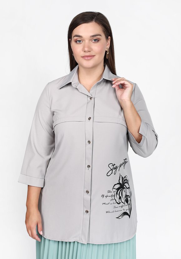 Блуза Приятная прогулка шир.  580, рис. 13