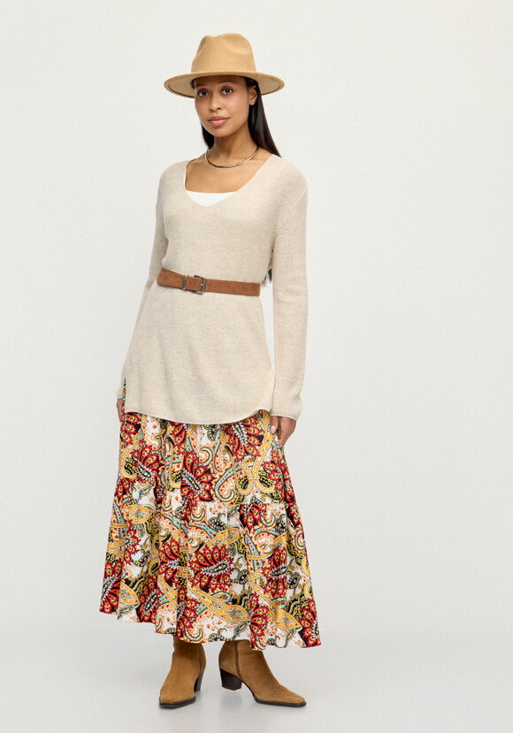 Юбка с воланами и принтом шир.  580, рис. 13