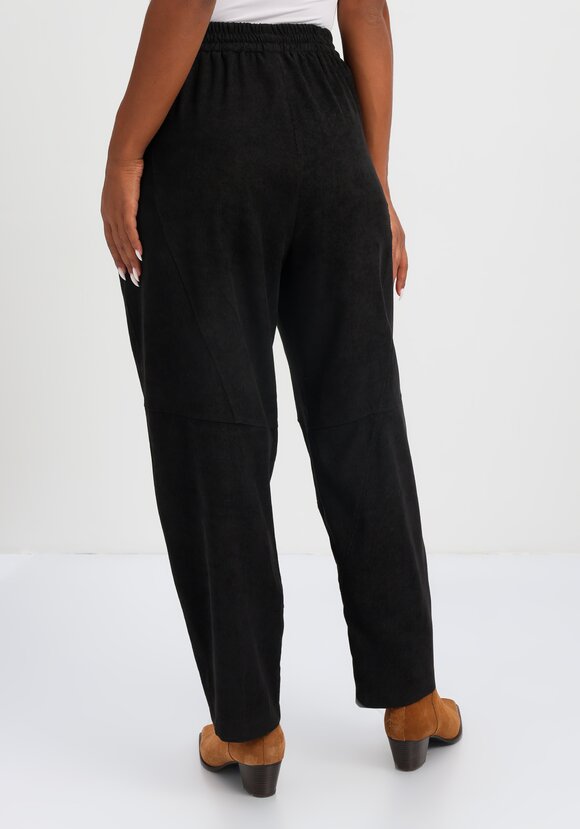 Брюки вельветовые с декоративной отстрочкой шир.  580, рис. 3