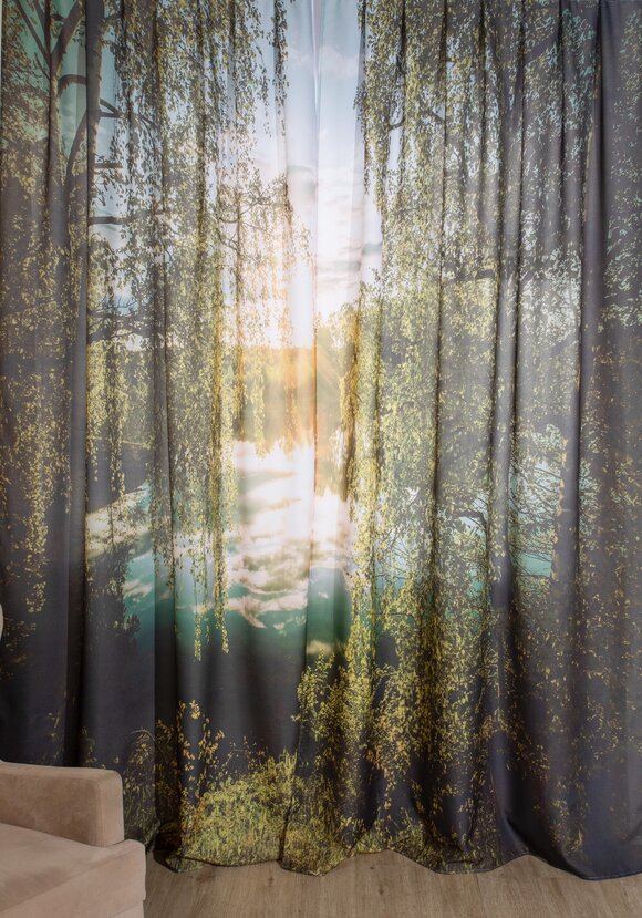 Фотошторы Рощица + тюль в подарок шир.  580, рис. 1