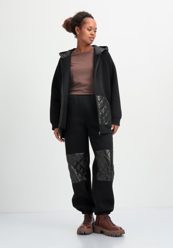 Брюки со вставками из стёганой ткани шир.  580, рис. 2