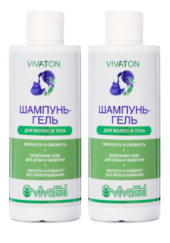 Шампунь-гель Виватон, 2 шт. шир.  580, рис. 1