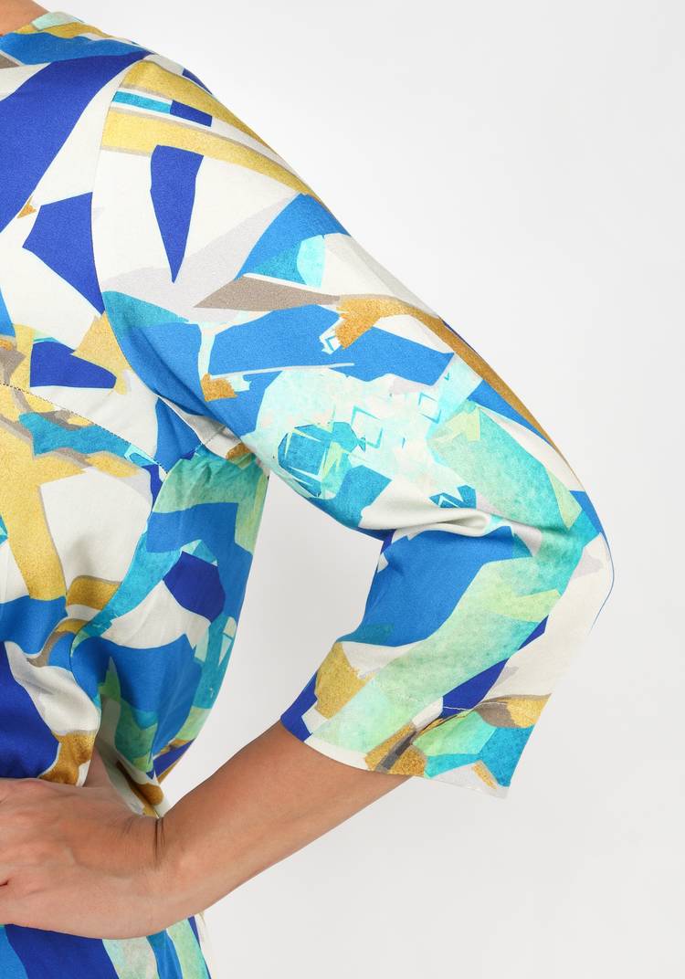 Блуза с принтом и декором шир.  750, рис. 6