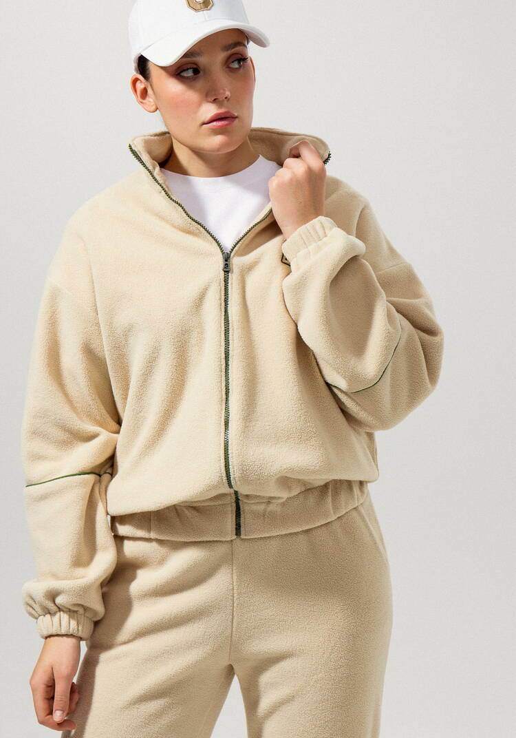 Толстовка из флиса с контрастной молнией шир.  750, рис. 3