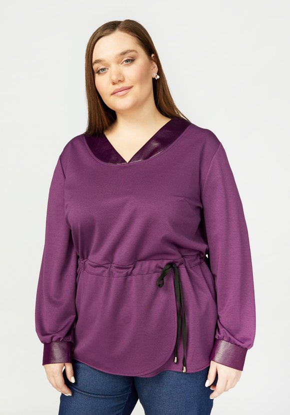 Туника с V-образным вырезом с кулиской шир.  580, рис. 1