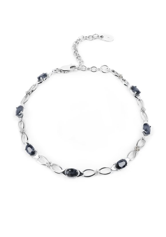 Браслет серебряный Драгоценное сияние шир.  580, рис. 1