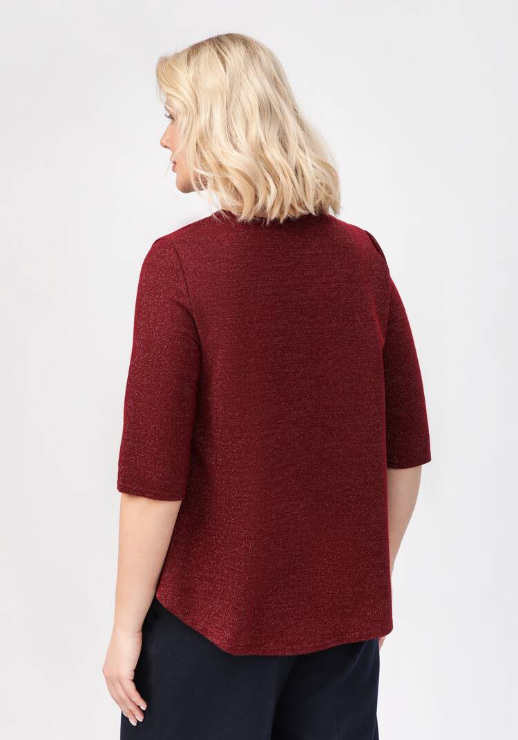 Блуза с декором из страз по горловине шир.  750, рис. 27