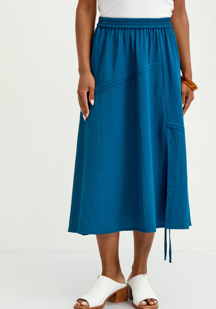 Юбка с декоративной сборкой шир.  750, рис. 12