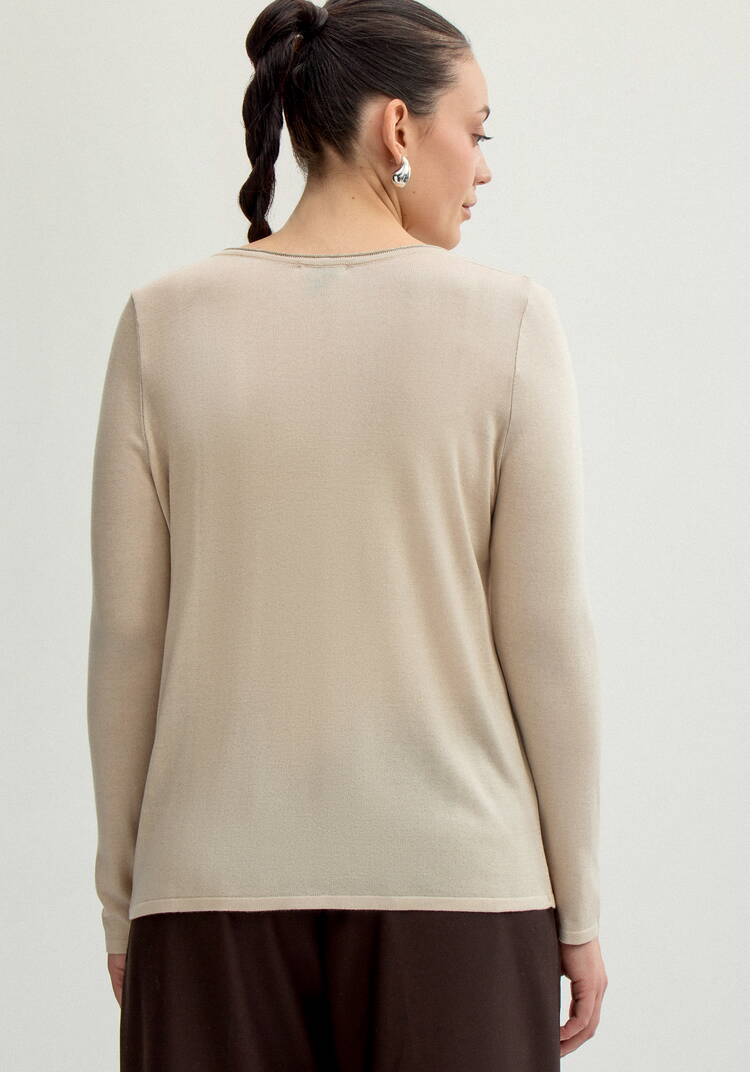 Джемпер базовый однотонный шир.  750, рис. 18