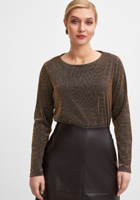 Блуза из трикотажа с люрексом