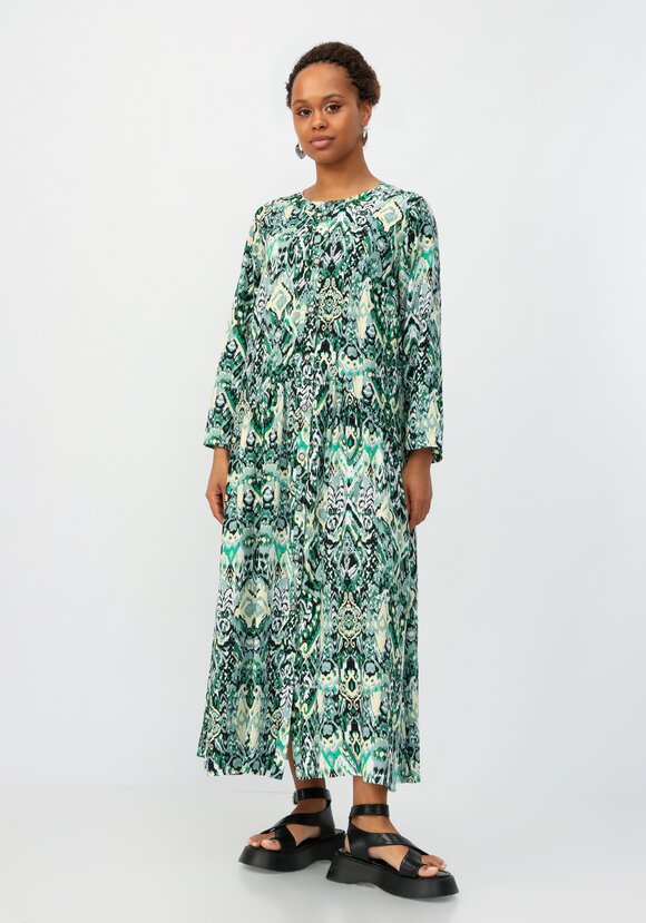 Платье с цветочным принтом свободного кроя шир.  580, рис. 11