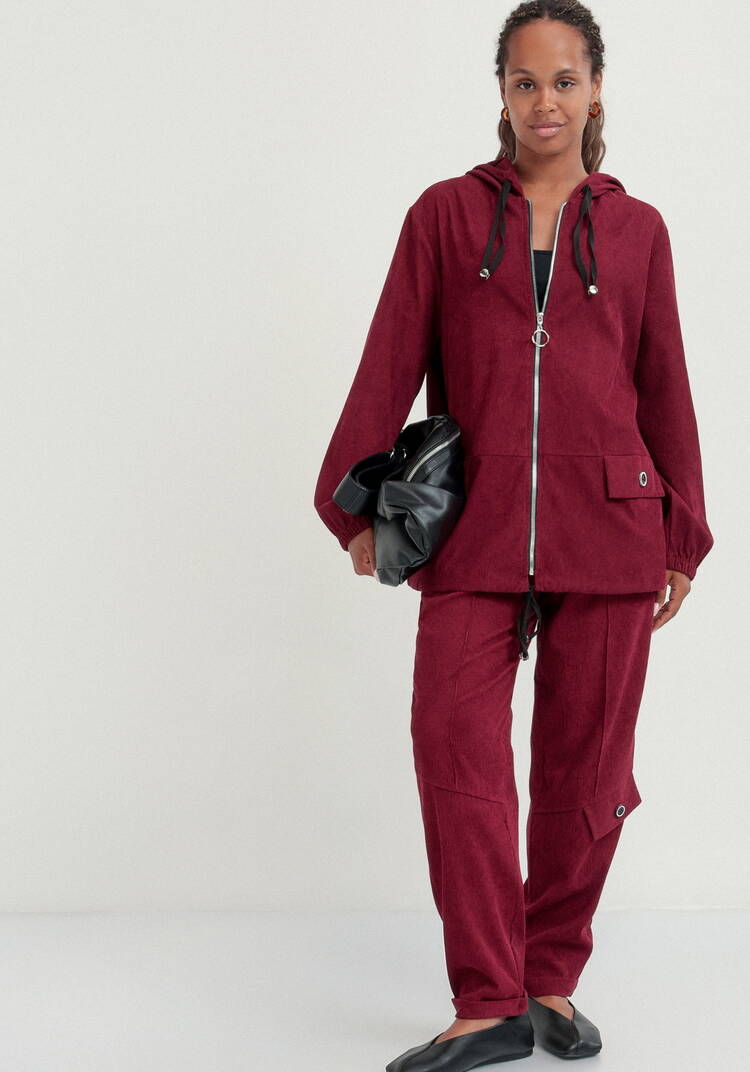 Куртка вельветовая с капюшоном на молнии шир.  750, рис. 10