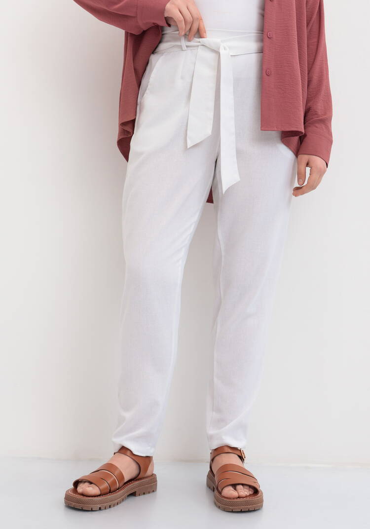 Брюки-бананы с завязками шир.  750, рис. 16