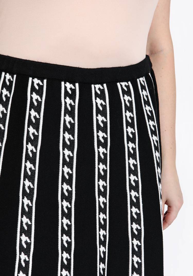 Юбка с вертикальным рисунком пье-де-пуль шир.  750, рис. 4