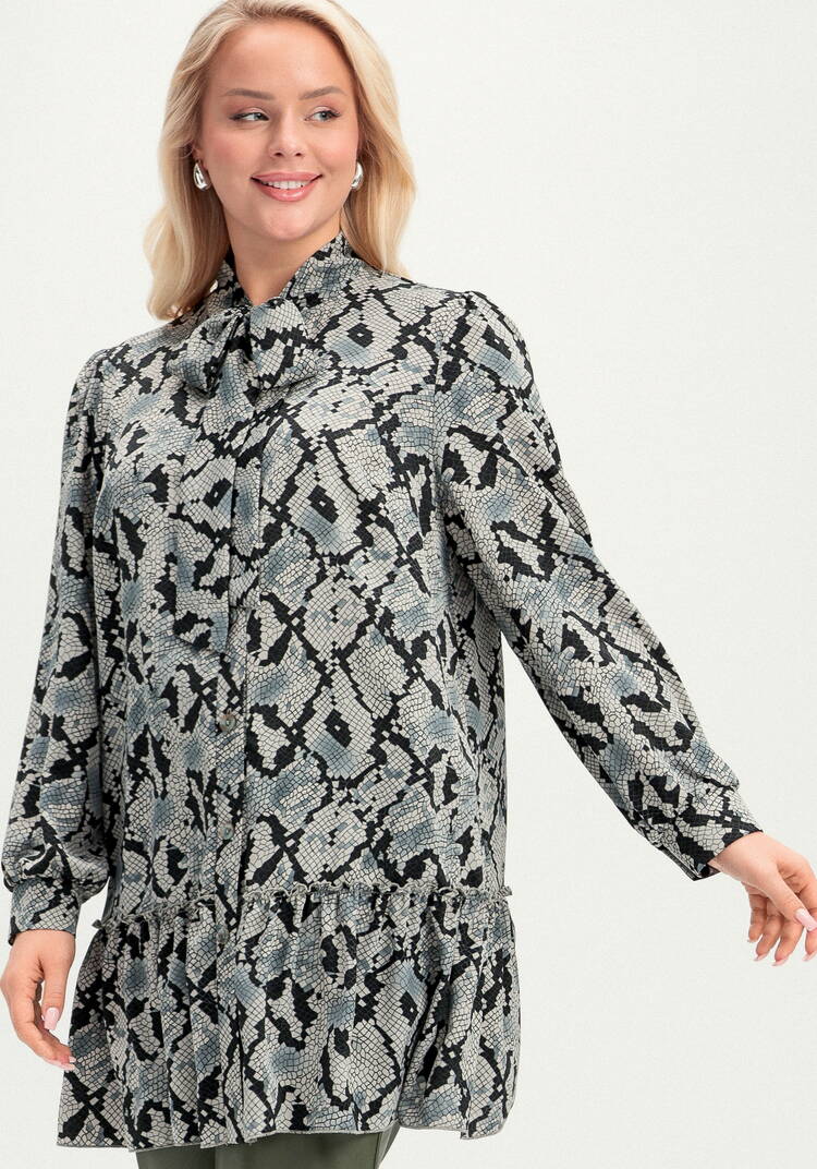 Туника свободного кроя с воланом по низу шир.  750, рис. 15