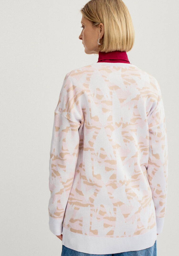 Кардиган с застежкой на пуговицы шир.  750, рис. 3