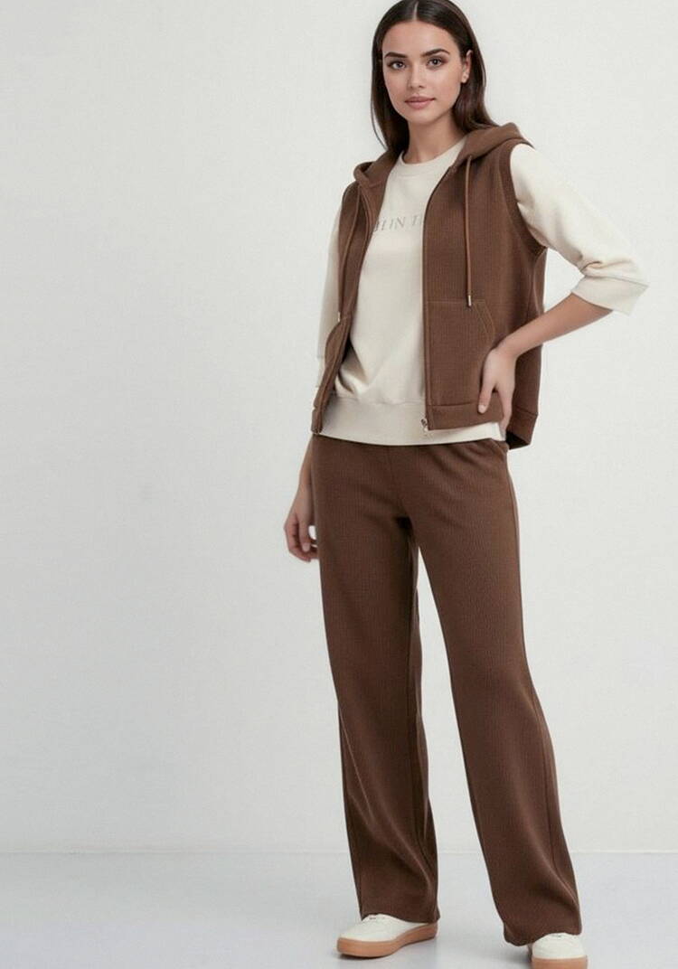 Брюки из микровельвета с начёсом шир.  750, рис. 7