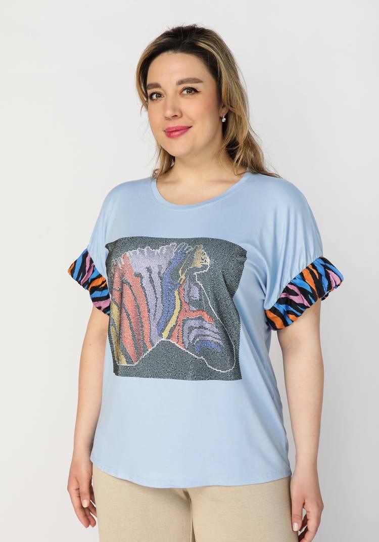 Футболка женская Роза шир.  750, рис. 34