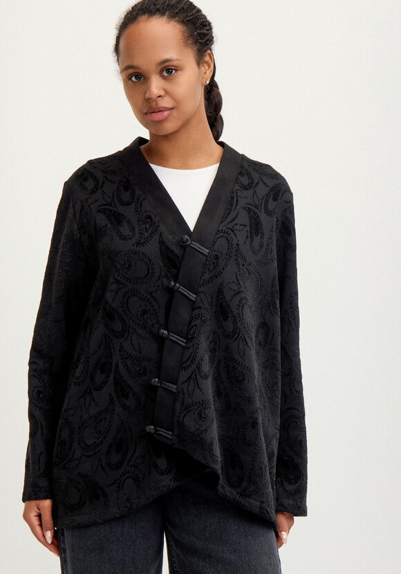 Кардиган из жаккардового трикотажа шир.  580, рис. 13