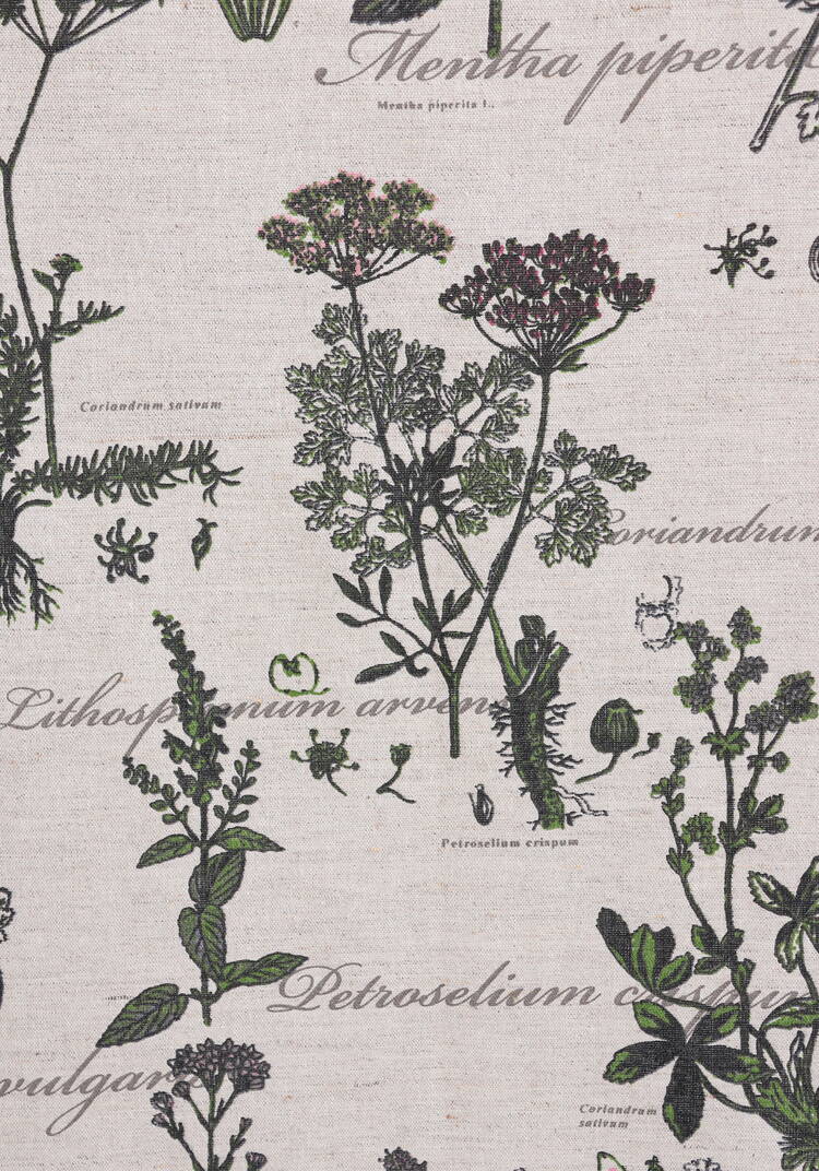 Штора льняная Ботаника шир.  750, рис. 8