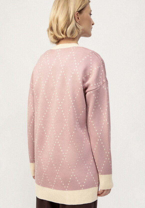 Кардиган с рисунком ромб шир.  580, рис. 11