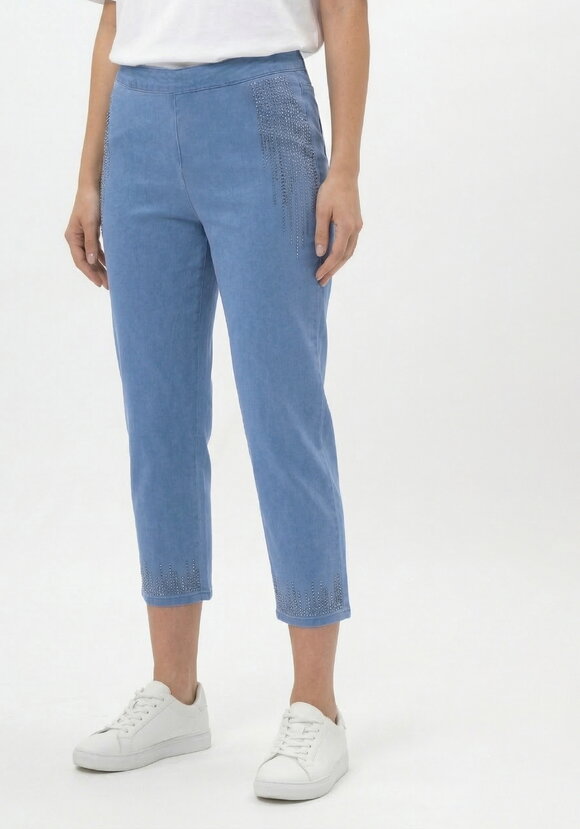 Брюки 7/8 со стразами шир.  580, рис. 22