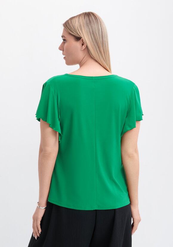 Блуза с оригинальным рукавом и стразами шир.  580, рис. 14