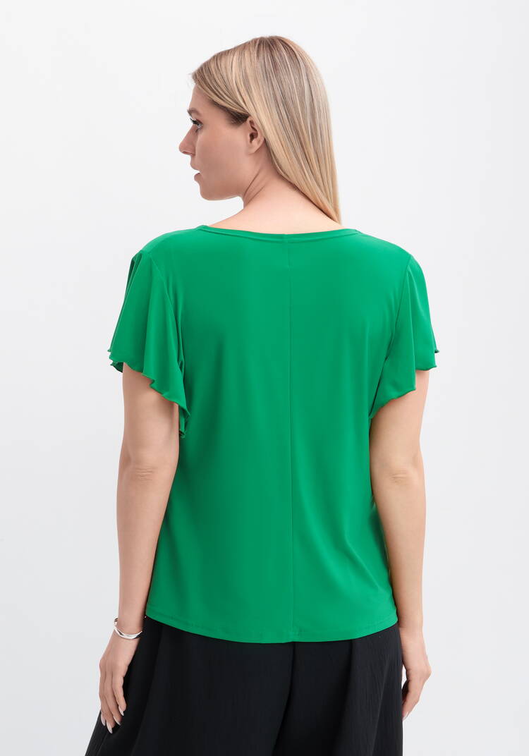 Блуза с оригинальным рукавом и стразами шир.  750, рис. 14