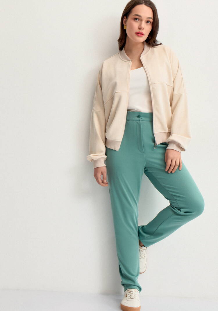 Брюки классические с карманами Белла шир.  750, рис. 26